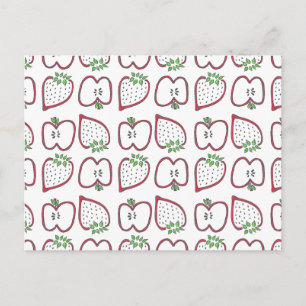 Cartão Postal de Morango Maçã