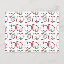 Cartão Postal de Morango Maçã