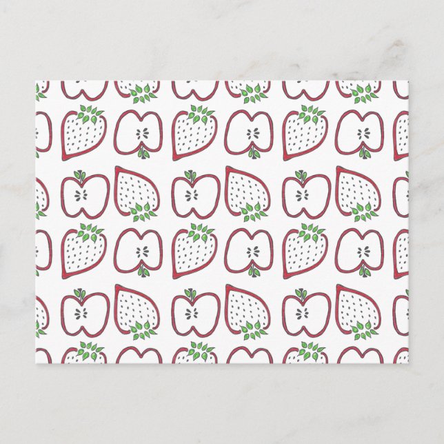 Cartão Postal de Morango Maçã (Frente)
