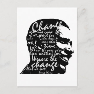 Cartão postal de mudança de barack