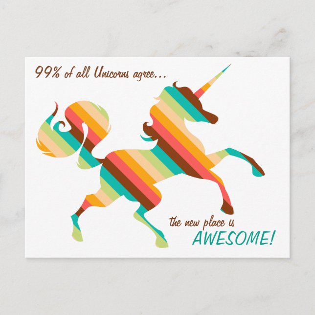 Cartão postal de mudança de endereço (Frente)