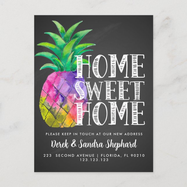 Cartão postal de mudança de endereço mudamos de ab (Frente)