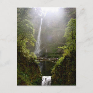 Cartão postal de Multnomah Falls, Oregon, Cachoeir