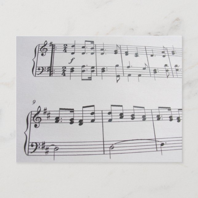 Cartão postal de música 32 (Frente)