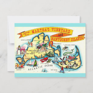 Cartão Postal de Nantucket Martha's Vineyard