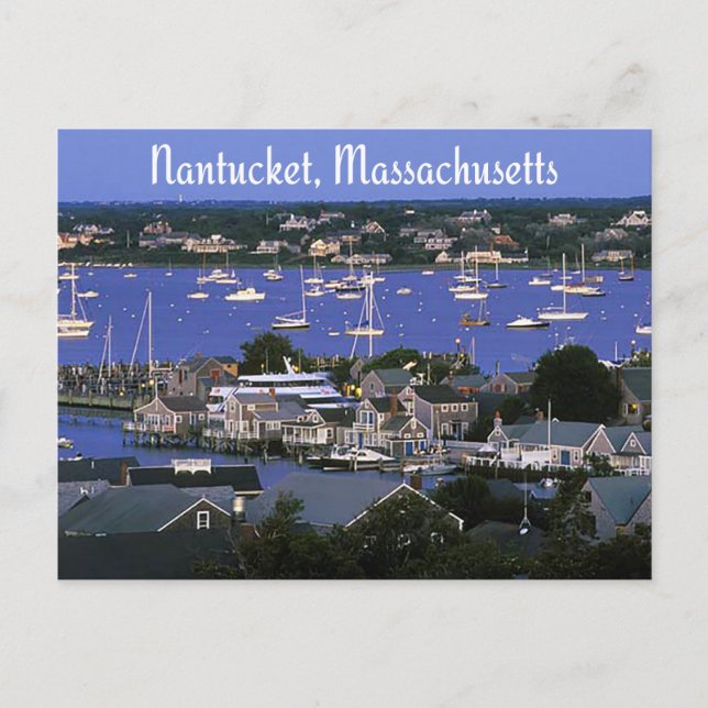 Cartão postal de Nantucket Massachusetts Cape Cod (Frente)
