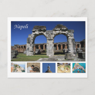 Cartão postal de Napoli, Itália