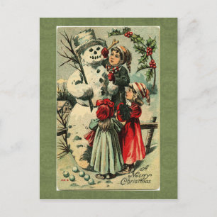 Cartão postal de natais vintages