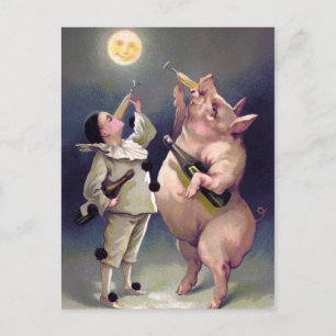 Cartão postal de natais vintages