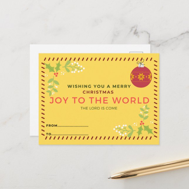 Cartão postal de Natal (Frente/Verso In Situ)