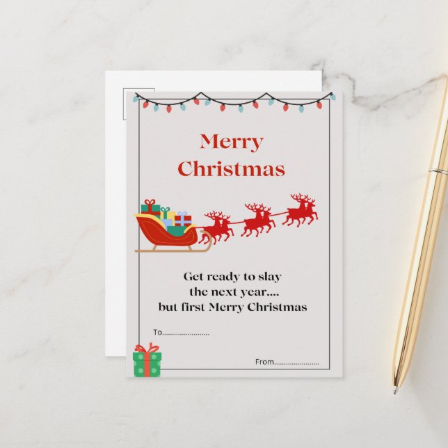 Cartão postal de Natal (Frente/Verso In Situ)