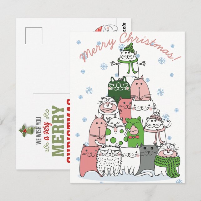 Cartão postal de Natal (Frente/Verso)