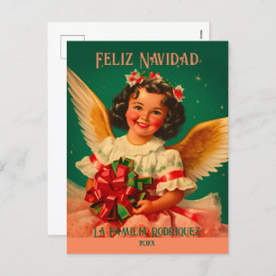 Cartão postal de Natal Angel "Feliz Navidad"