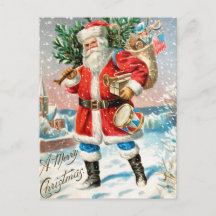 Cartão Postal de Natal Antigo