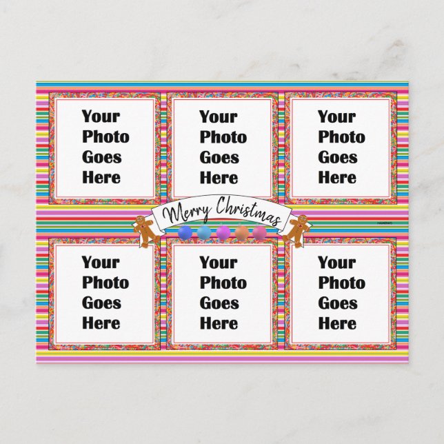 Cartão postal de Natal colorido HAMbWG (Frente)