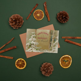 Cartão postal de Natal da Hungria em 1901