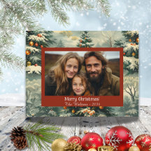 Cartão postal de Natal de Árvore de natais vintage