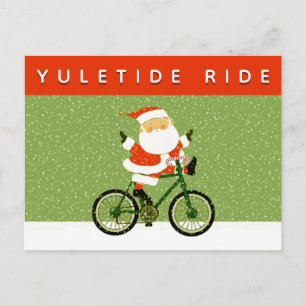 Cartão postal de Natal de Ciclismo