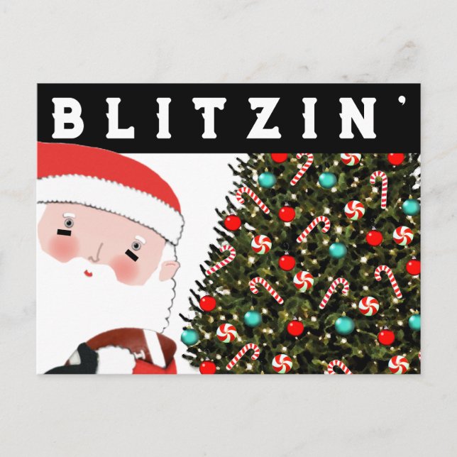 Cartão postal de Natal de Futebol (Frente)