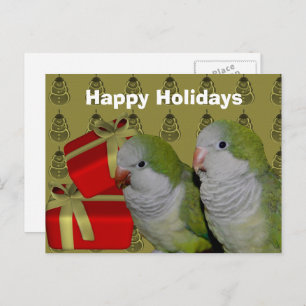 Cartão postal de Natal do Quaker Parrot