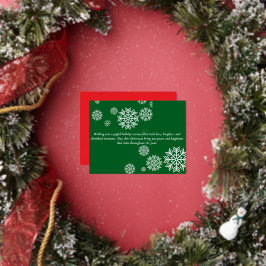 Cartão postal de Natal em folha metálica 10,8 cm x