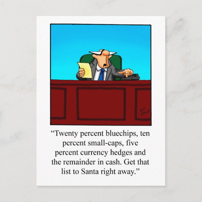 Cartão postal de Natal Engraçado, Humor para Empre (Frente)