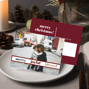 Cartão postal de Natal Feliz