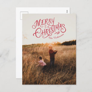 Cartão postal de Natal Feliz Nostalgia