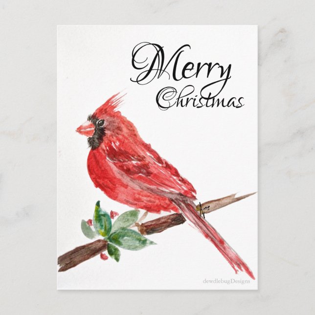 Cartão postal de Natal Fly Home (Frente)