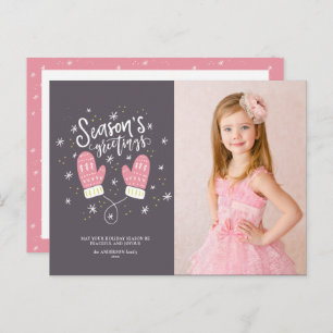 Cartão postal de Natal Hygge Mittens