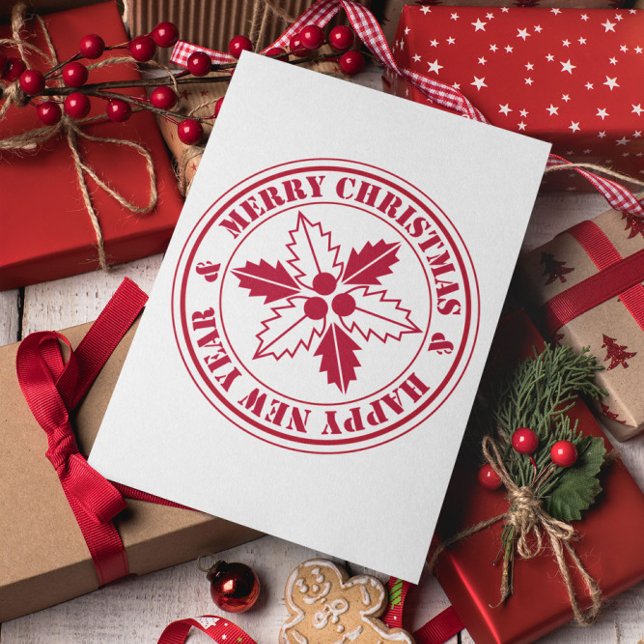 Cartão postal de Natal Mínimo Moderno e Merry (Criador carregado)