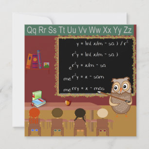 Cartão postal de Natal para Matemática