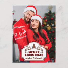Cartão postal de Natal personalizado