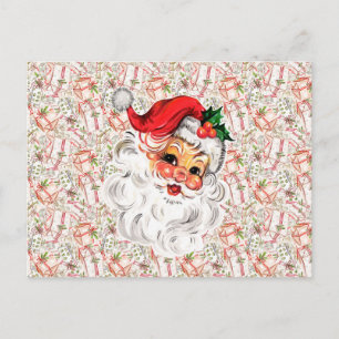 Cartão postal de Natal retrô das festas