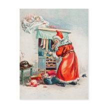 Cartão postal de Natal Retroativo Vintage