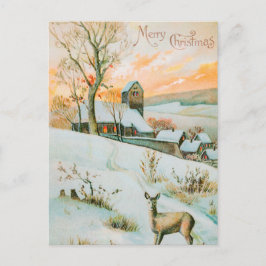 Cartão postal de Natal Retroativo Vintage
