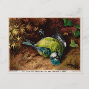 Cartão postal de Natal Vintage Victorian Morto Bi