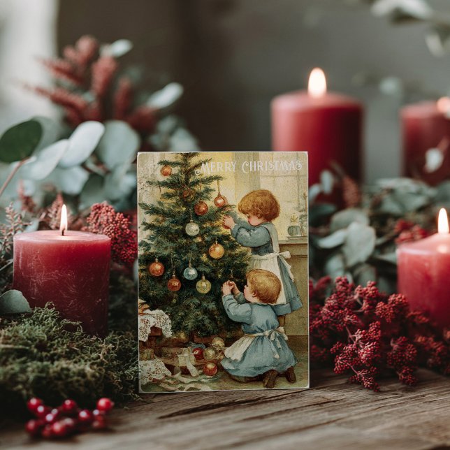 Cartão postal de Natal vitoriano antigo (Criador carregado)