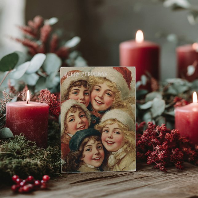 Cartão postal de Natal vitoriano antigo (Criador carregado)
