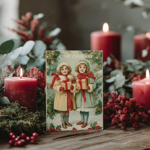 Cartão postal de Natal Vitoriano Antigo