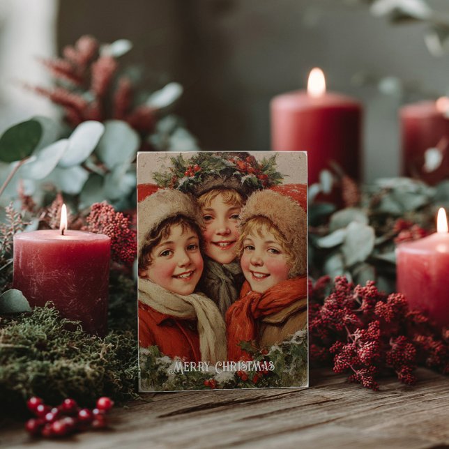 Cartão postal de Natal vitoriano antigo (Criador carregado)