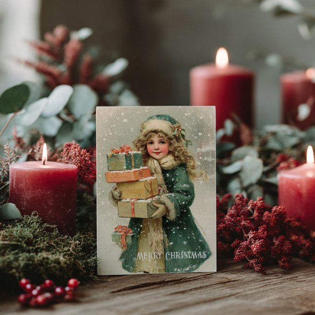 Cartão postal de Natal vitoriano antigo (Criador carregado)