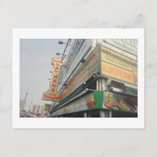 Cartão postal de Nathan's Famous Hotdogs (Coney Is