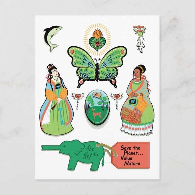 Cartão postal de natureza de valor (Frente)