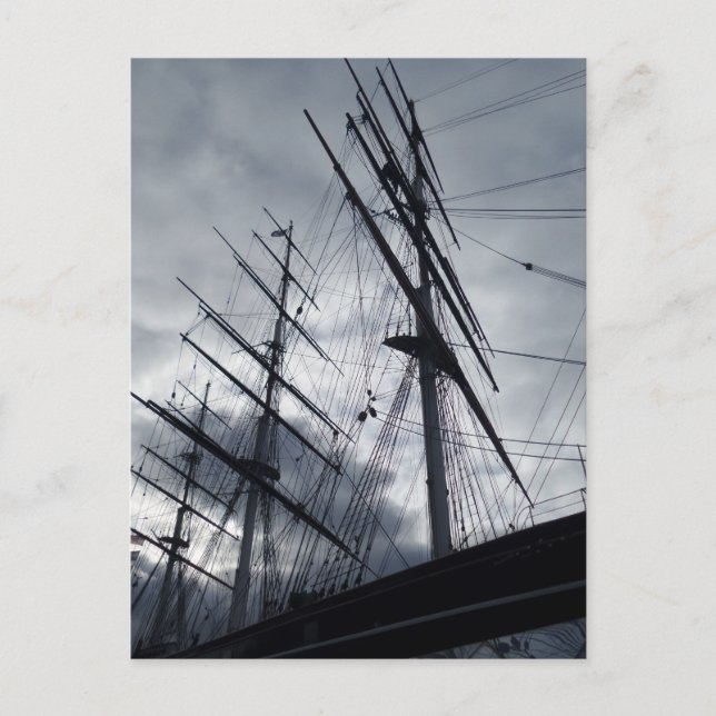 Cartão Postal de Navio à Vela (Frente)