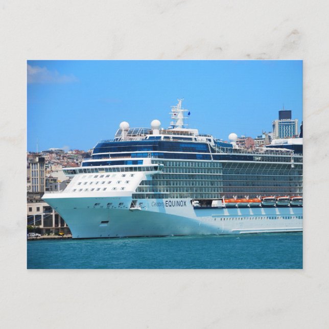 Cartão postal de navio de cruzeiro em Istambul (Frente)