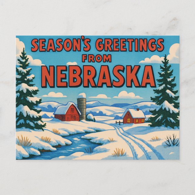 Cartão Postal de NEBRASKA (Frente)