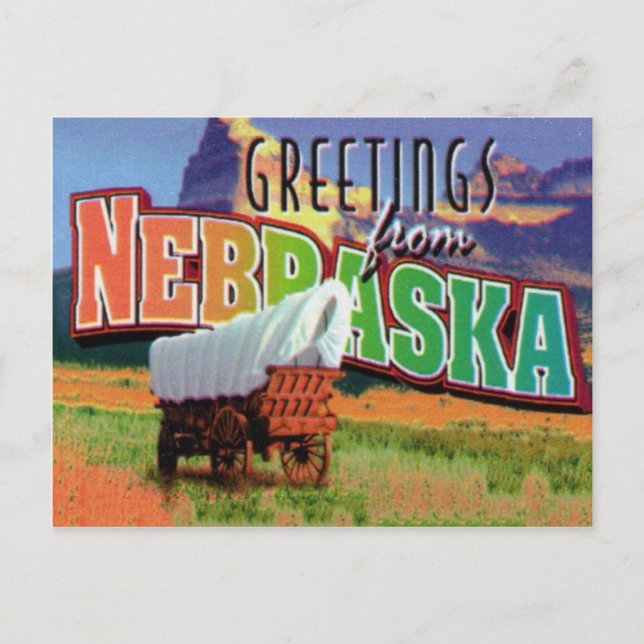 Cartão Postal de Nebraska (Frente)