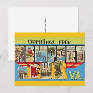 Cartão postal de Newport News VA