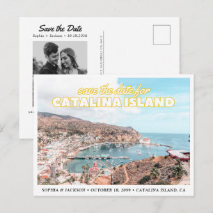 Cartão Postal de Noivado de Ilha Catalina Save the